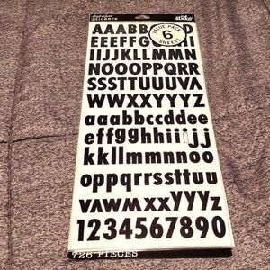 Letters/Number Stickers 